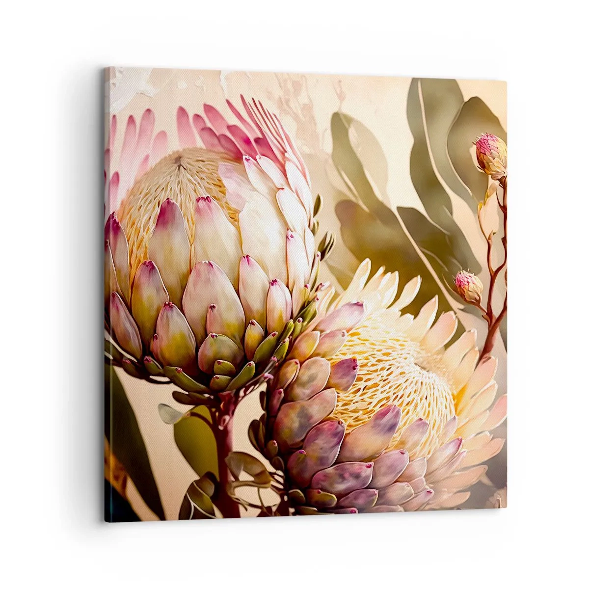 Schilderen op canvas - Teeder omarmd - 60x60 cm