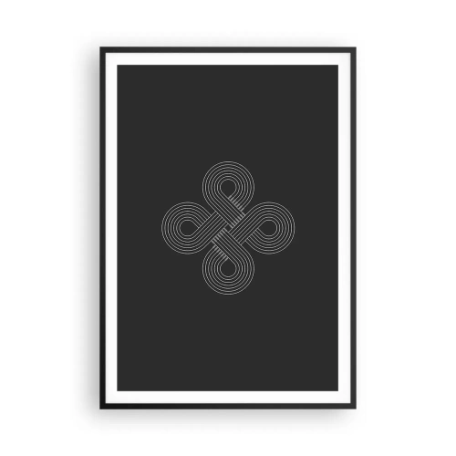 Poster in een zwarte lijst - In de Keltische geest - 70x100 cm