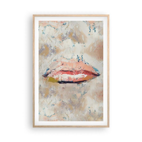 Een poster in een licht eiken lijst - Het wekt de zintuigen - 61x91 cm