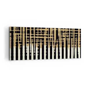 Schilderen op canvas - Architecturale abstractie - 100x40 cm
