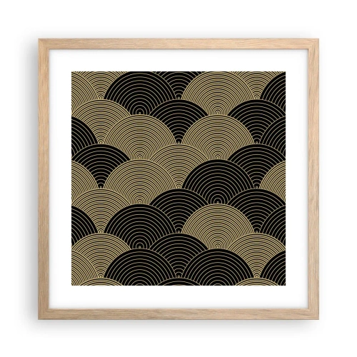 Een poster in een licht eiken lijst - Eenheid in veelheid - 40x40 cm