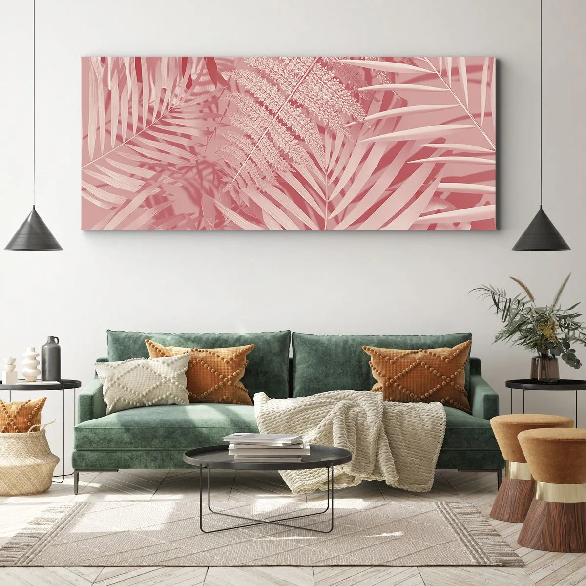 Schilderen op canvas - Roze concept - 90x30 cm