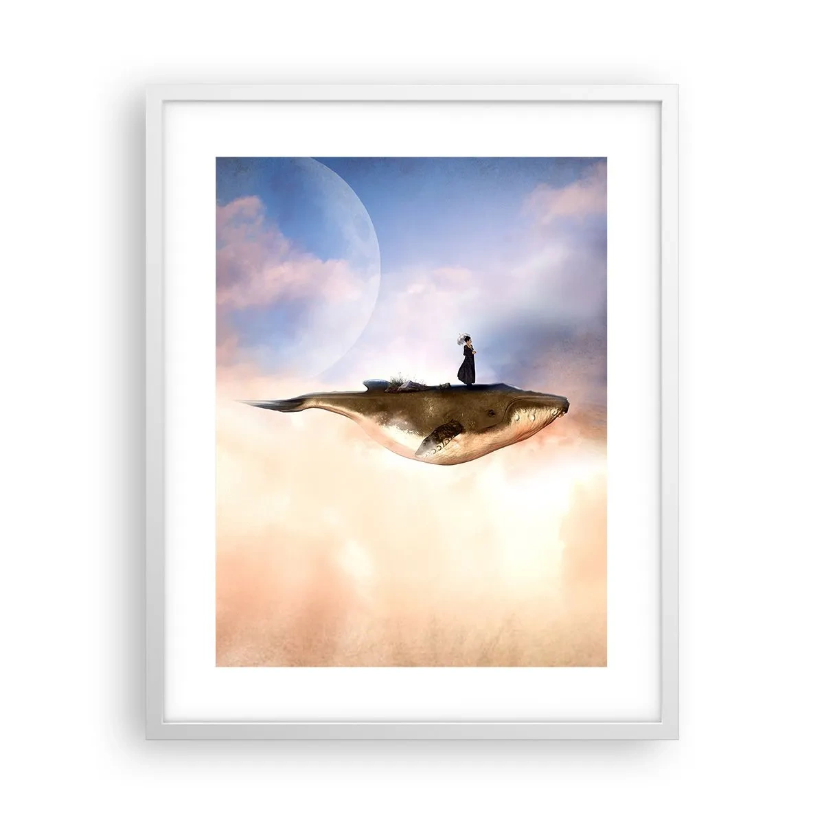 Poster in een witte lijst - Een echte reis - 40x50 cm