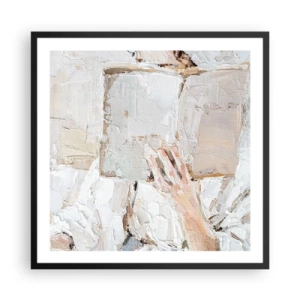 Poster in een zwarte lijst - In een andere wereld - 60x60 cm