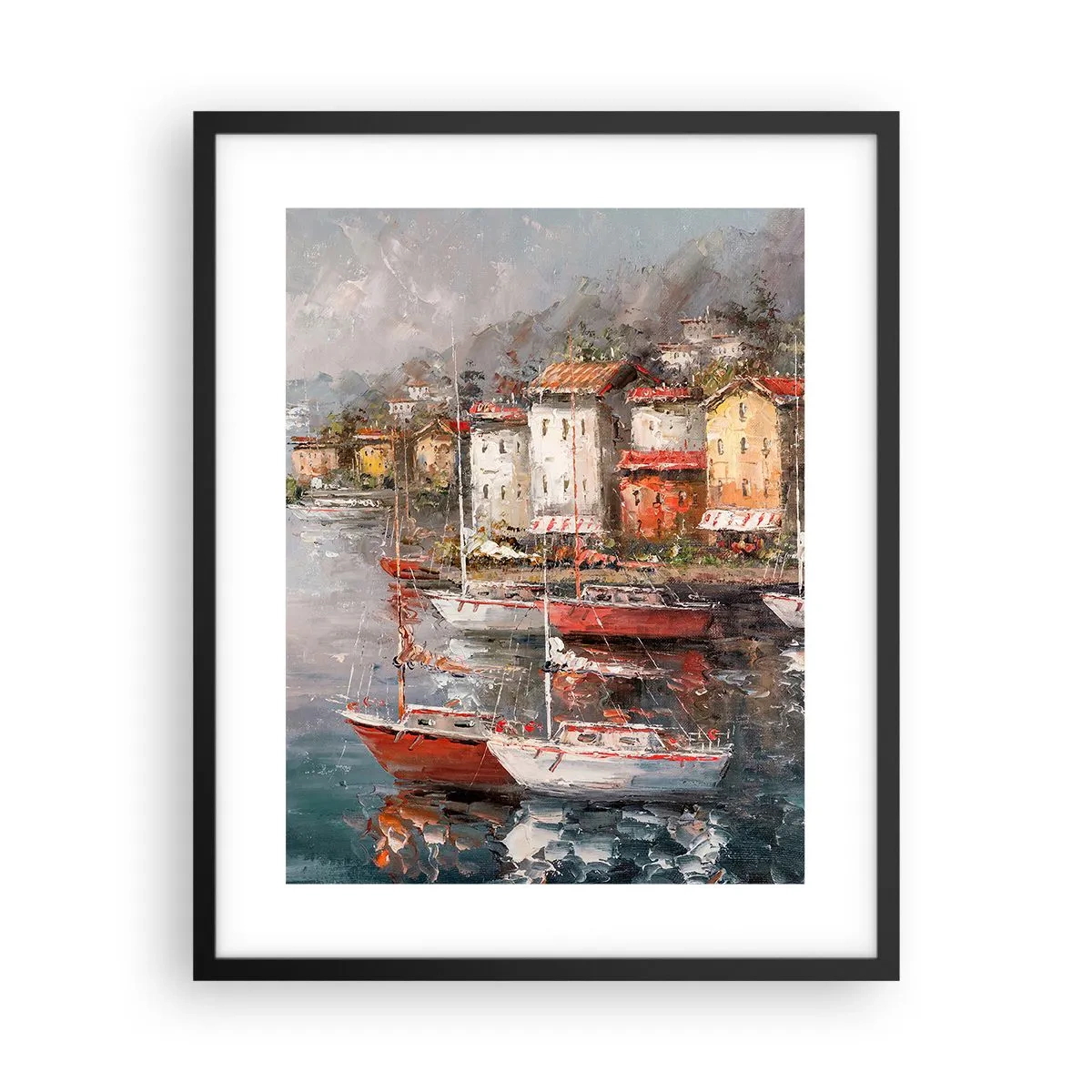 Poster in een zwarte lijst - Romantisch toevluchtsoord - 40x50 cm