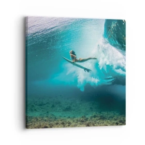 Schilderen op canvas - Onderwaterwereld - 30x30 cm