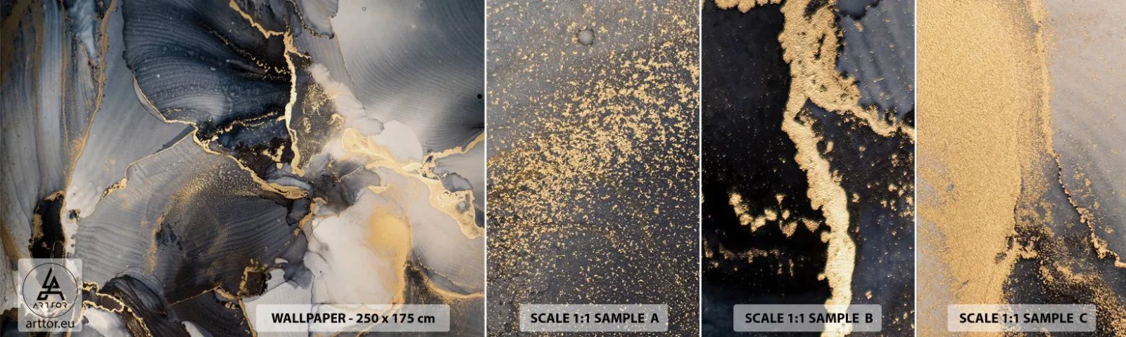 Fotobehang Staaltje Standard Eco - Stenen leven - Abstractie, Deel, Moderne kunst - 100x30 cm