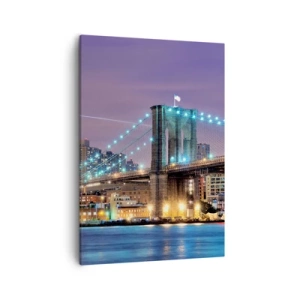 Schilderen op canvas - Al vele jaren de Brooklyn Bridge - 50x70 cm