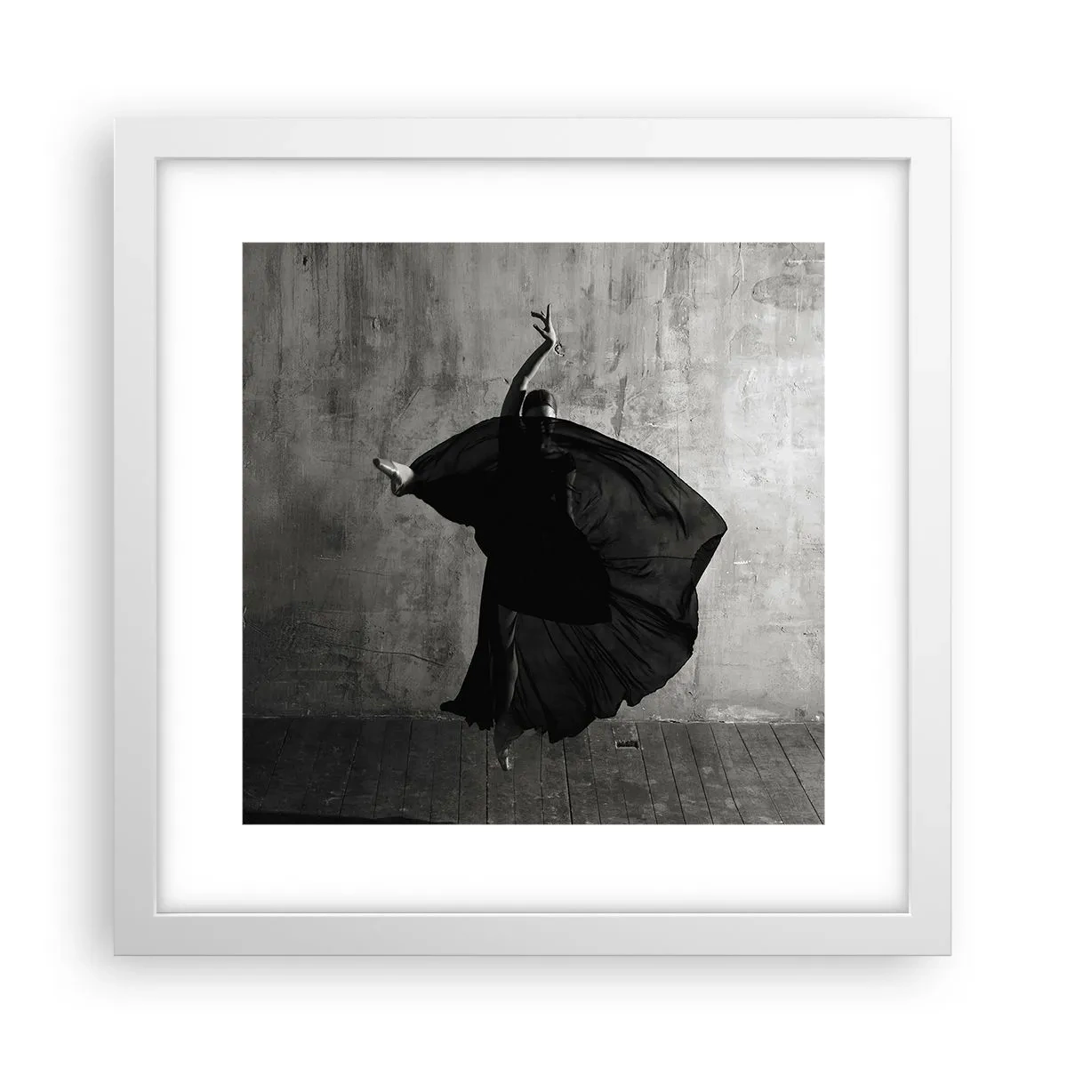 Poster in een witte lijst - Gepassioneerde riem - 30x30 cm