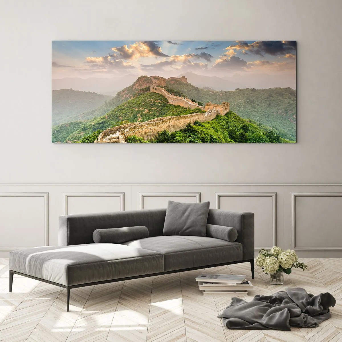 Schilderen op glas - Eeuwige grootheid - 100x40 cm