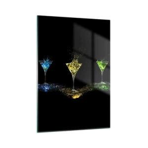 Schilderen op glas - Kleuren van vreugde in kristalglas - 50x70 cm