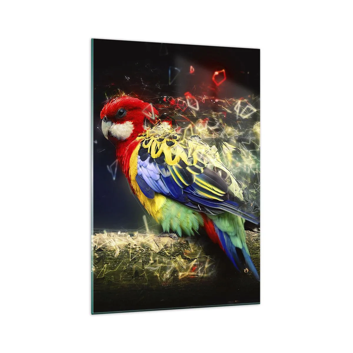 Schilderen op glas - Boodschapper van uitstraling - 70x100 cm