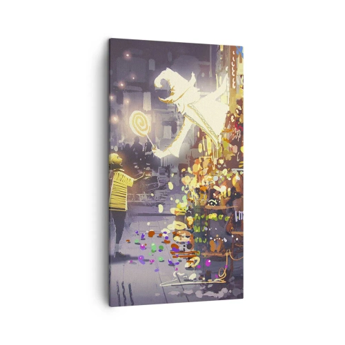 Schilderen op canvas - Tovenarij bestaat wel - 45x80 cm