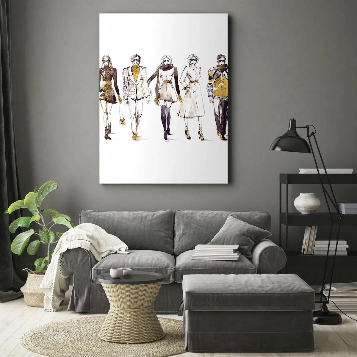 Schilderen op canvas - Casual chic, casual elegantie - 70x100 cm