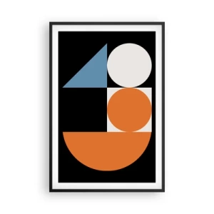 Poster in een zwarte lijst - Dacht lay-out - 61x91 cm