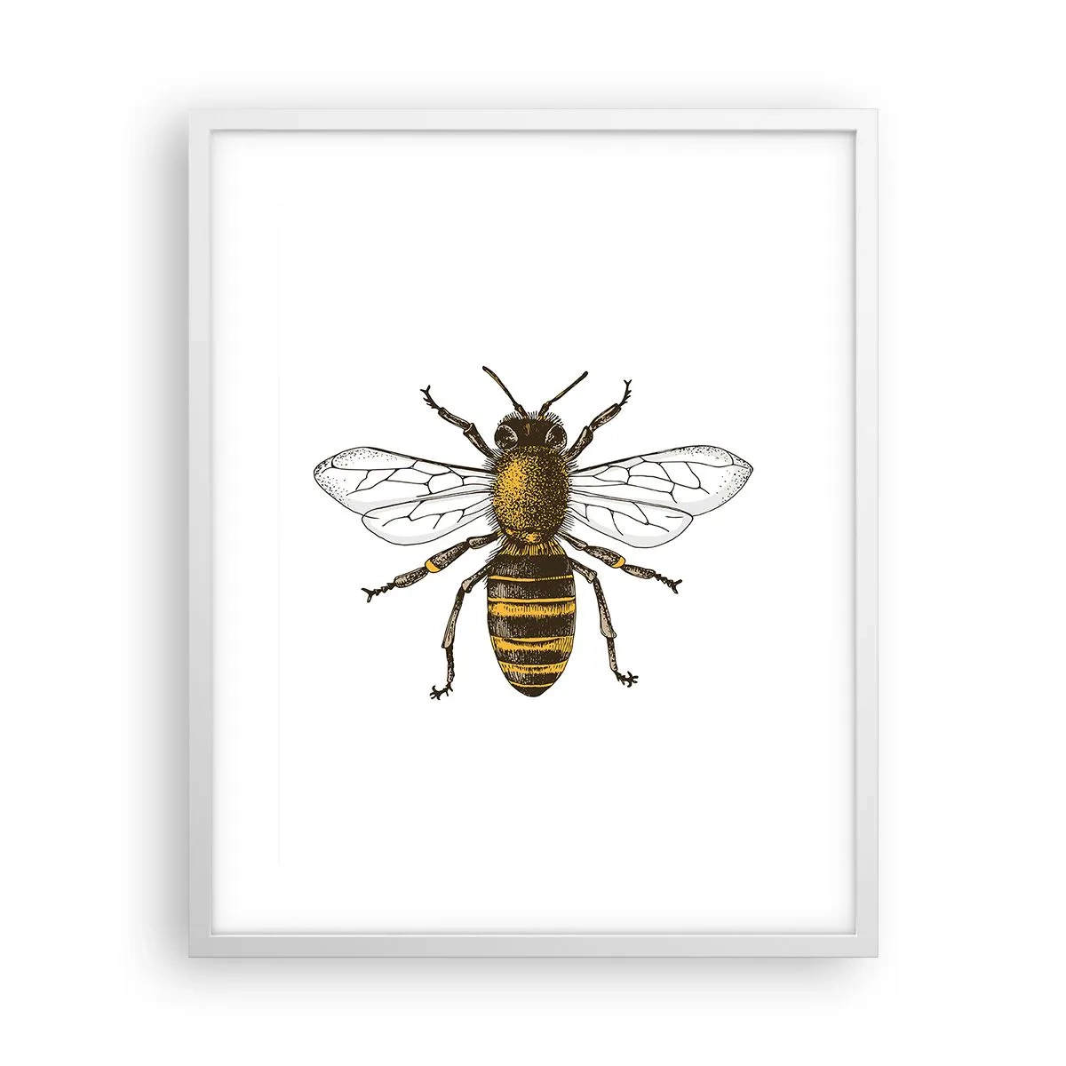 Poster in een witte lijst - Mooi en goed - 40x50 cm