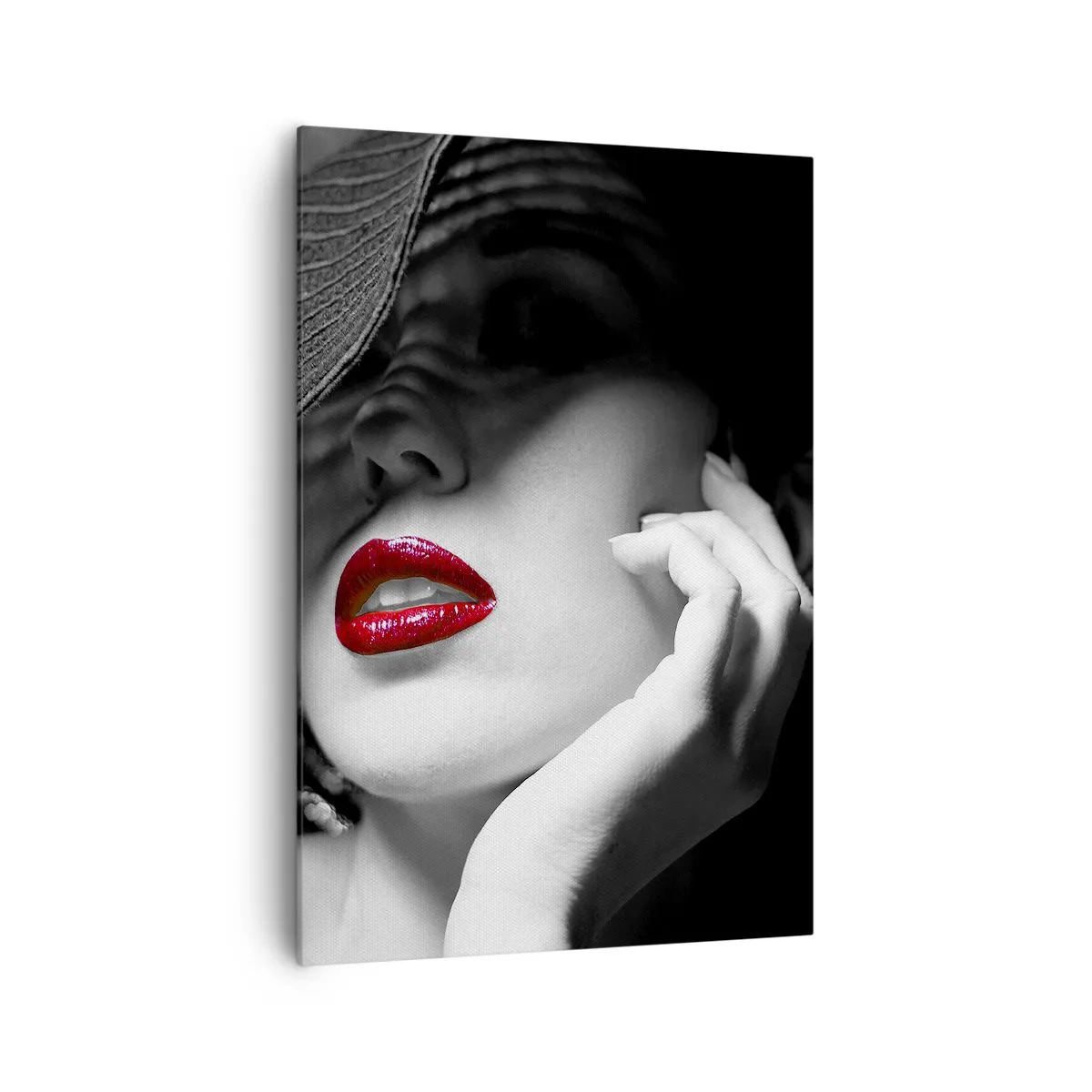 Schilderen op canvas - Een studie in scharlaken - 70x100 cm