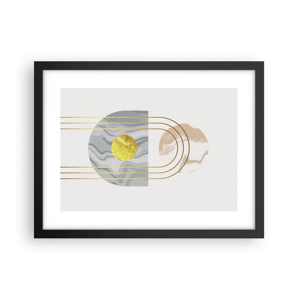 Poster in een zwarte lijst - Helderheid en schittering - 40x30 cm