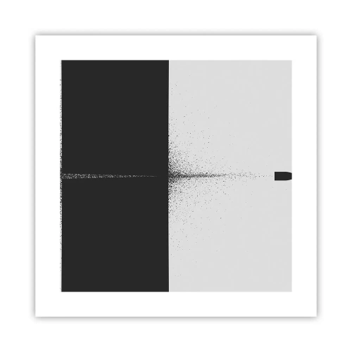 Poster - Rechtstreeks naar het doel - 40x40 cm