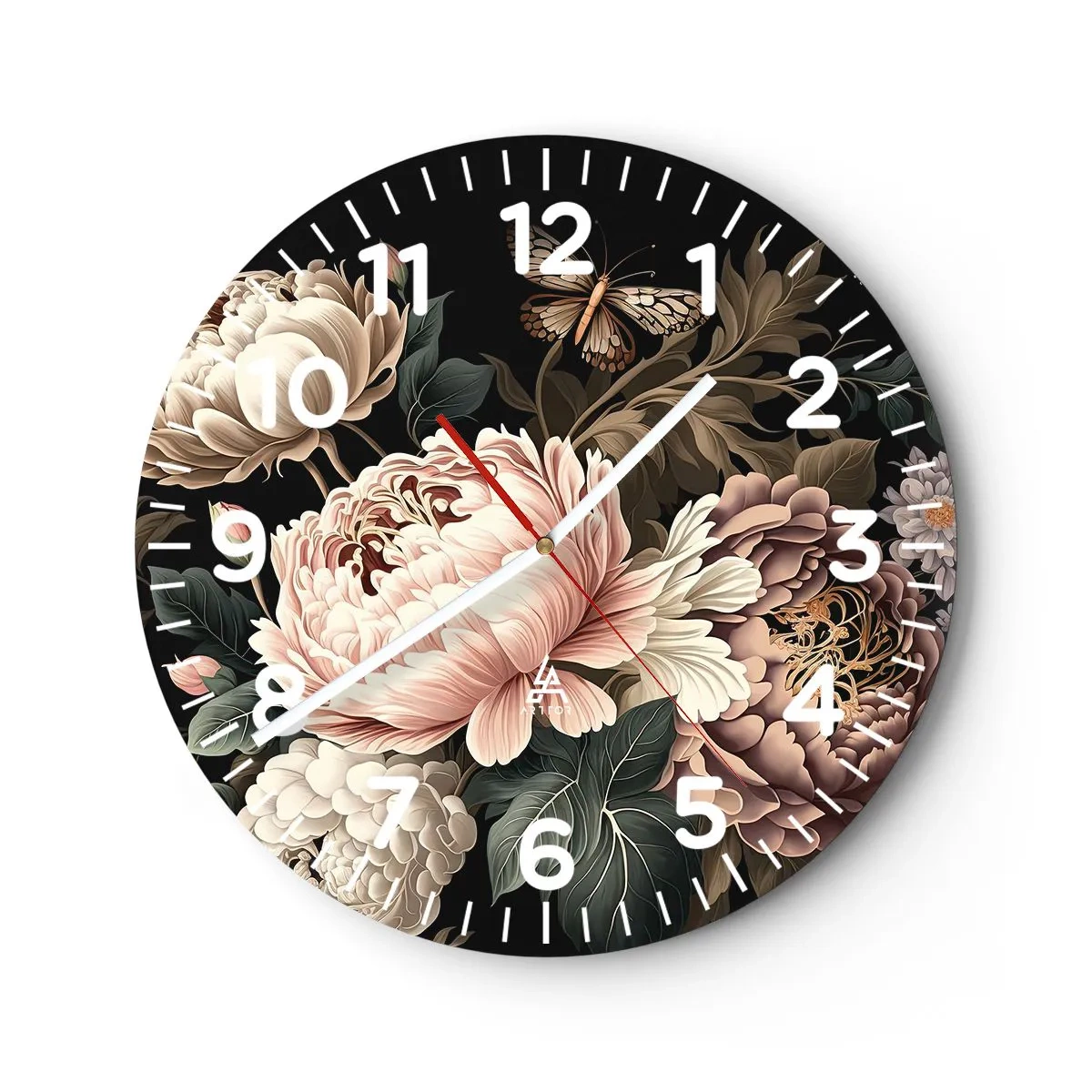 Wandklok - Klok - In barokstijl - 30x30 cm