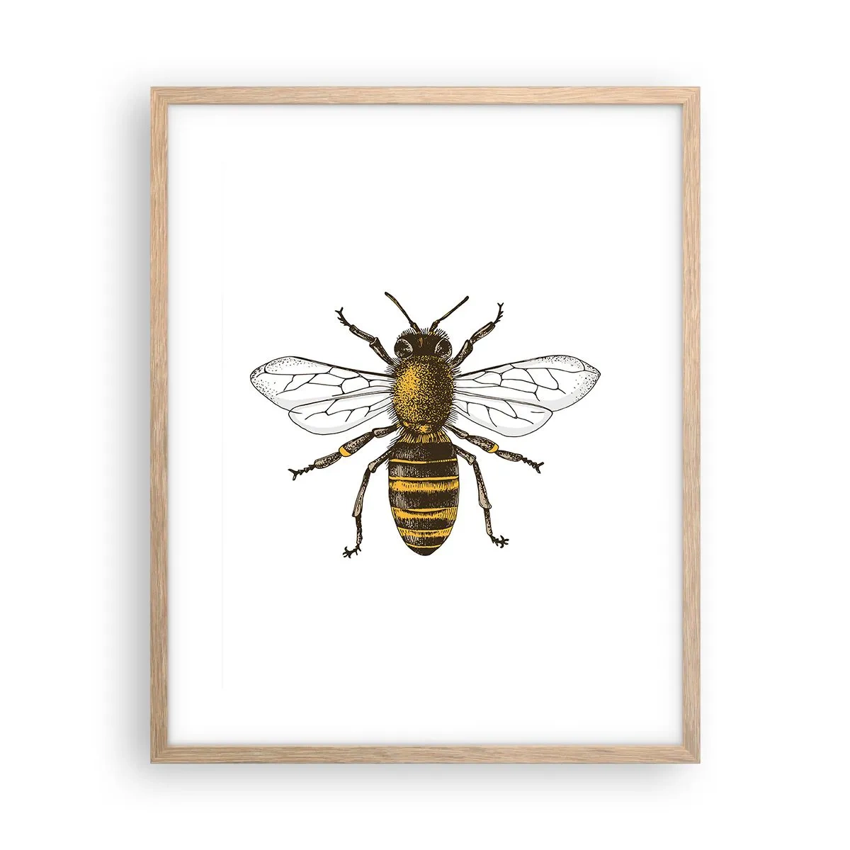 Een poster in een licht eiken lijst - Mooi en goed - 40x50 cm