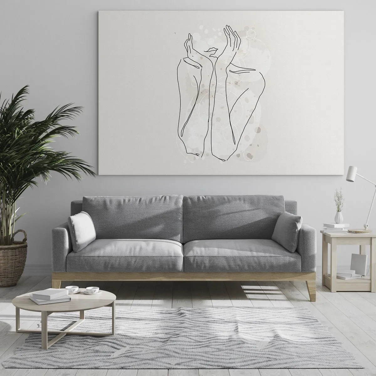 Schilderen op glas - Een dromerig moment - 100x70 cm