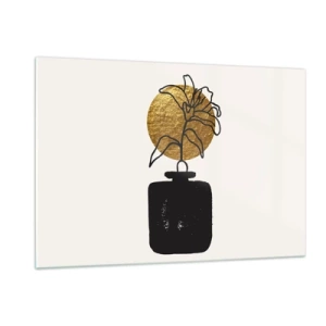 Schilderen op glas - Schoonheid is goud waard - 120x80 cm
