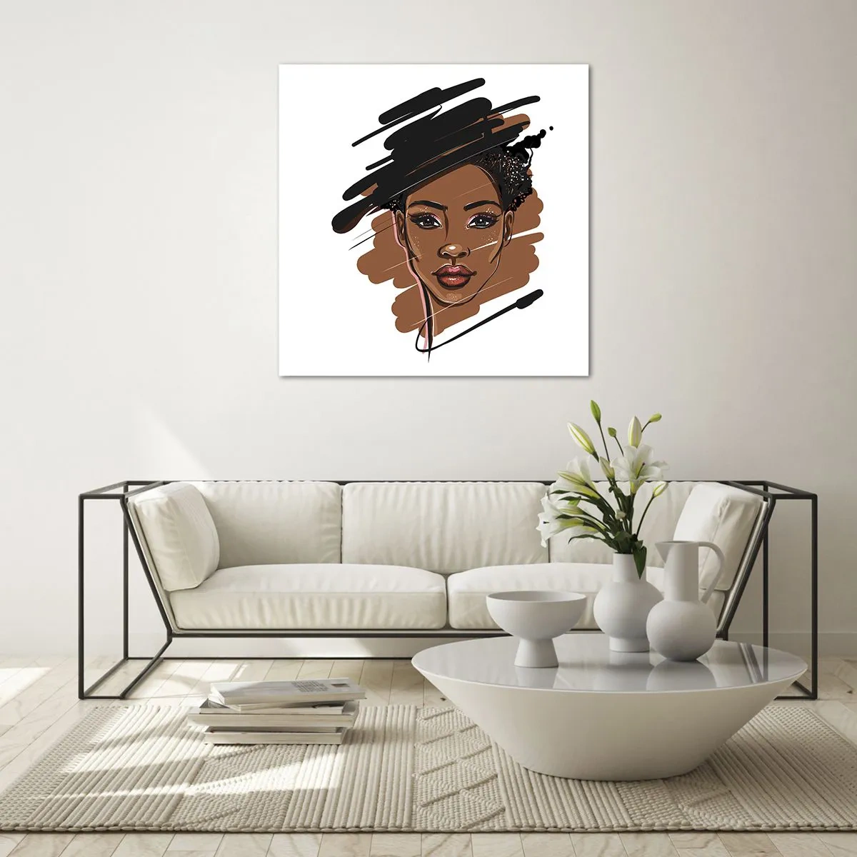 Schilderen op glas - Zoet als chocolade - 50x50 cm