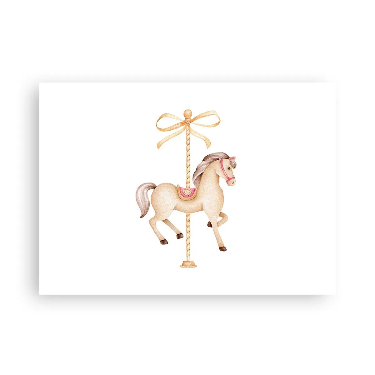 Poster - Een sierlijke draf - 70x50 cm