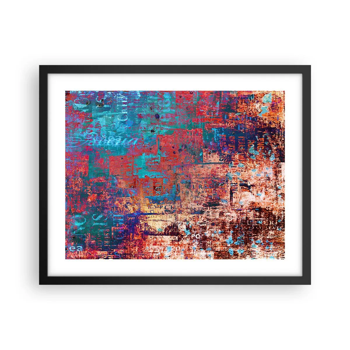 Poster in een zwarte lijst - Geheugen en vergetelheid - 50x40 cm