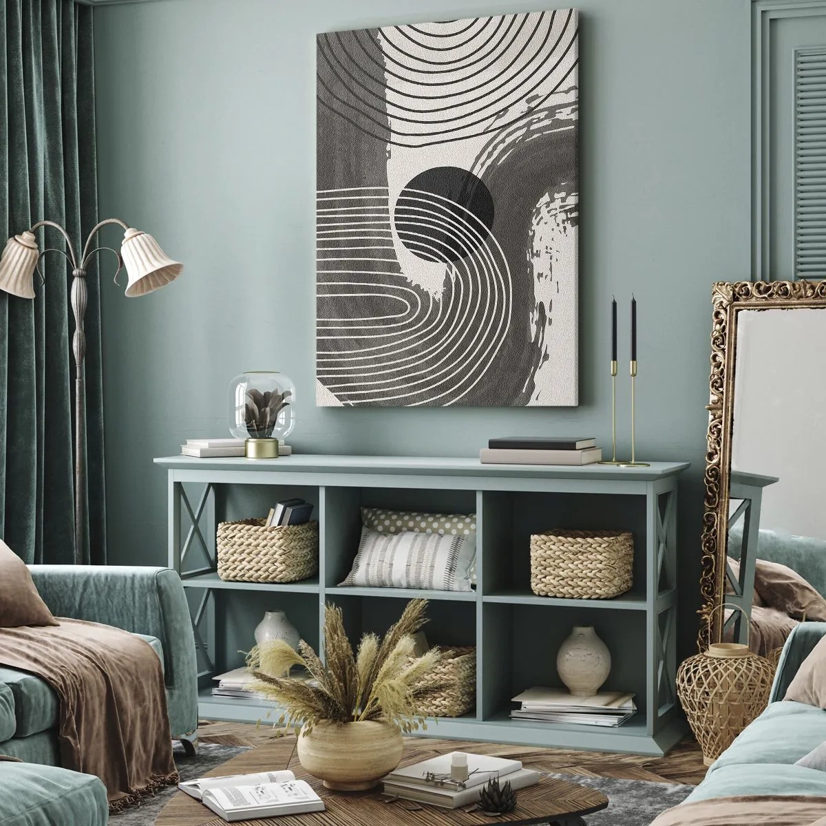 Schilderen op canvas - Het ovaal wint - 70x100 cm