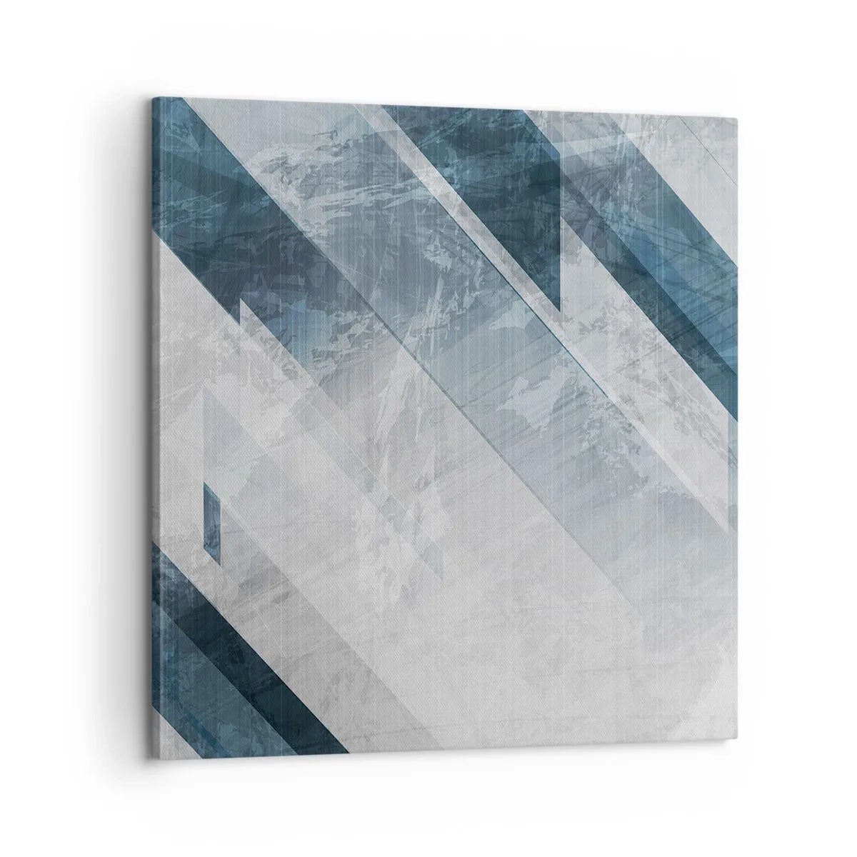 Schilderen op canvas - Ruimtelijke compositie - grijze beweging - 60x60 cm