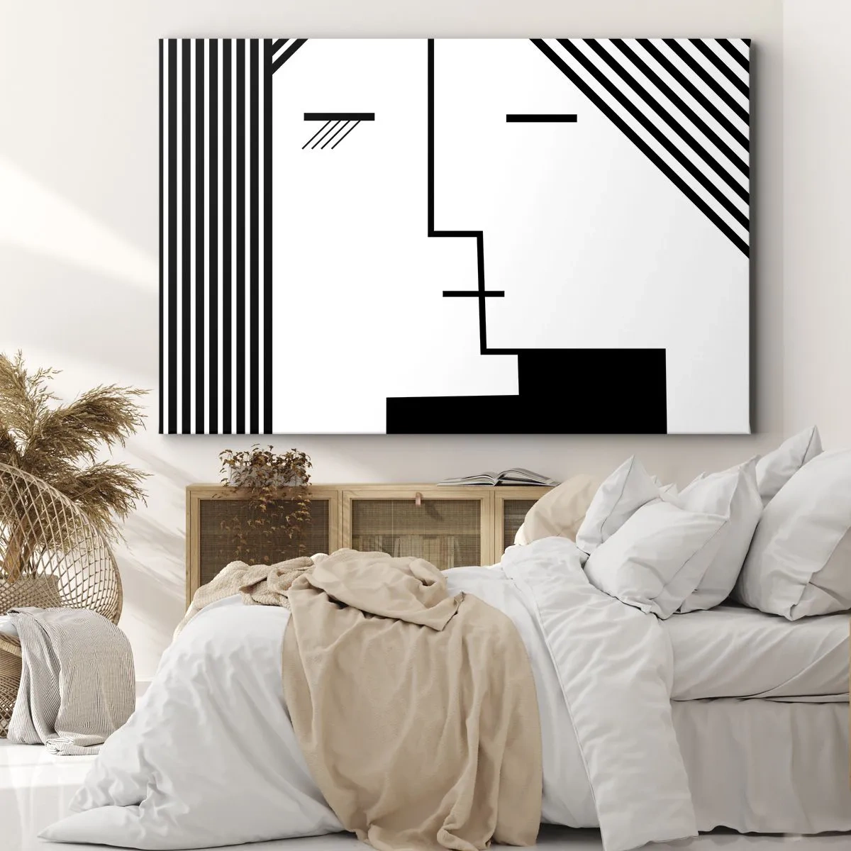 Schilderen op canvas - Alleen maar een kus - 120x80 cm