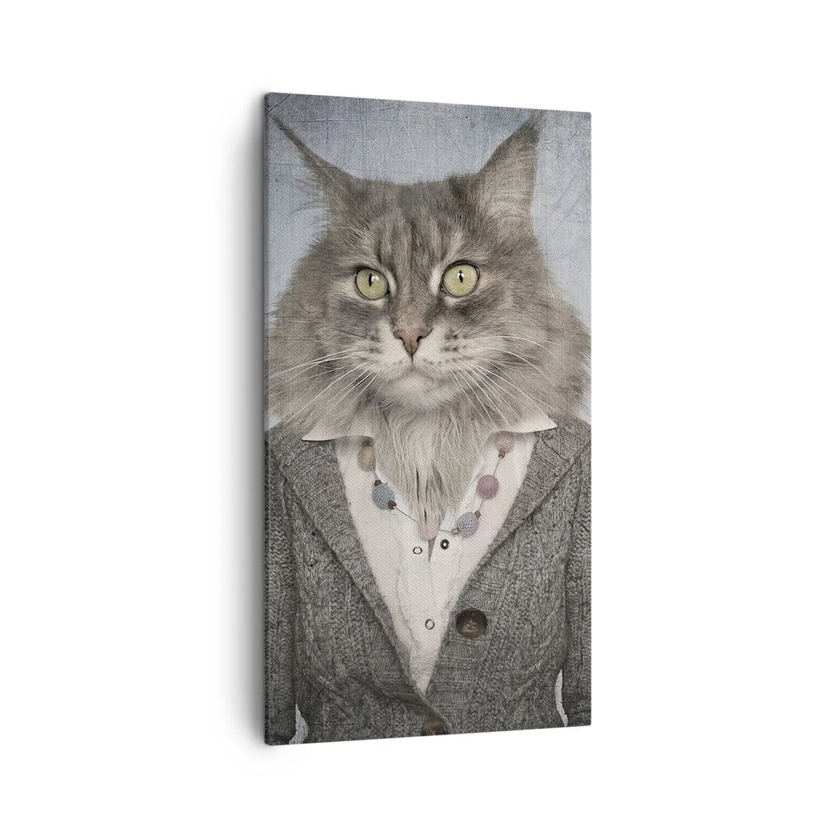 Schilderen op canvas - Bontjassen zijn weer in de mode - 45x80 cm