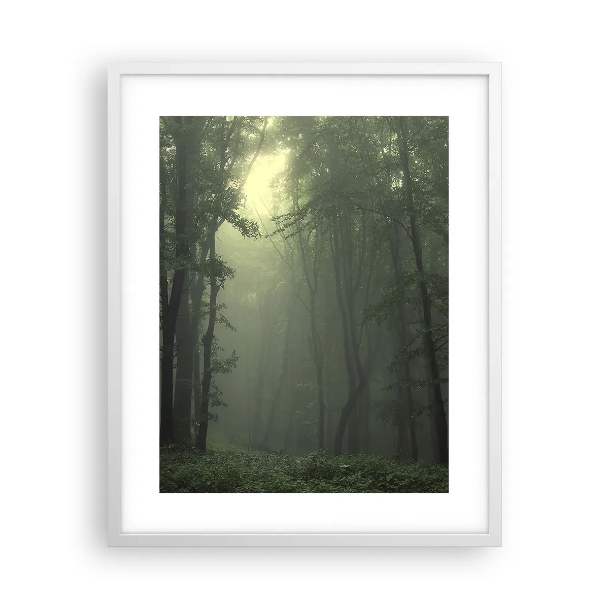 Poster in een witte lijst - Voordat hij wakker wordt - 40x50 cm