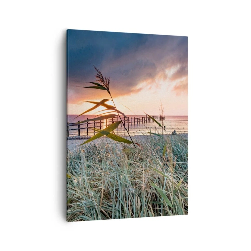 Schilderen op canvas - Het gaat niet met de wind mee - 50x70 cm