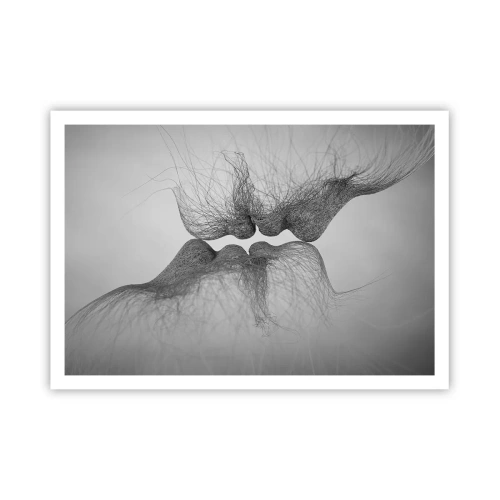 Poster - Kus van de wind - 100x70 cm