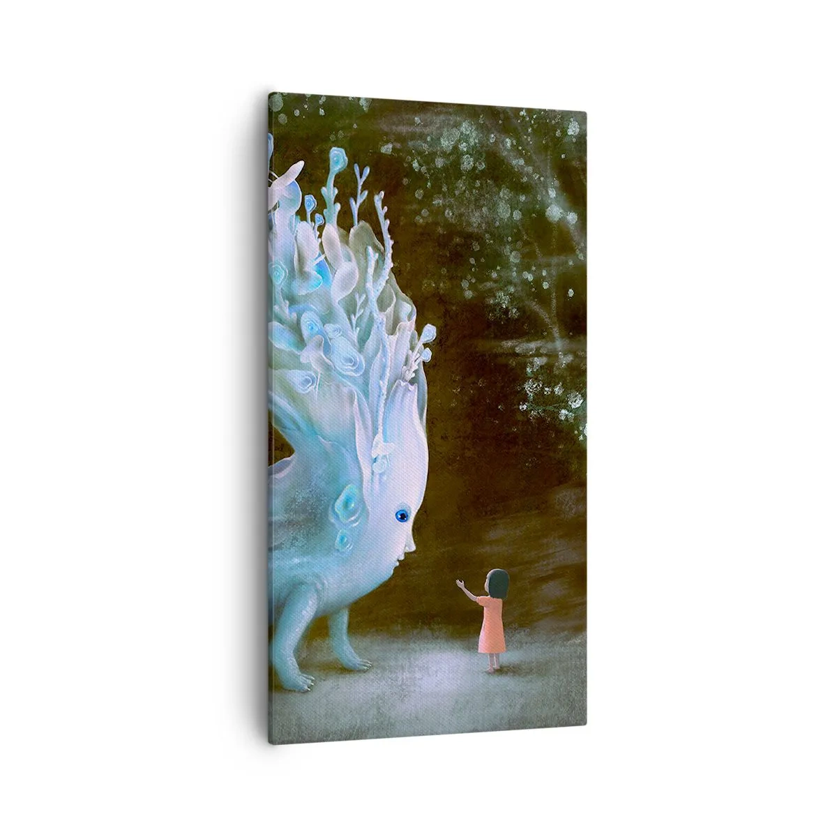 Schilderen op canvas - Fantastische ontmoeting - 55x100 cm