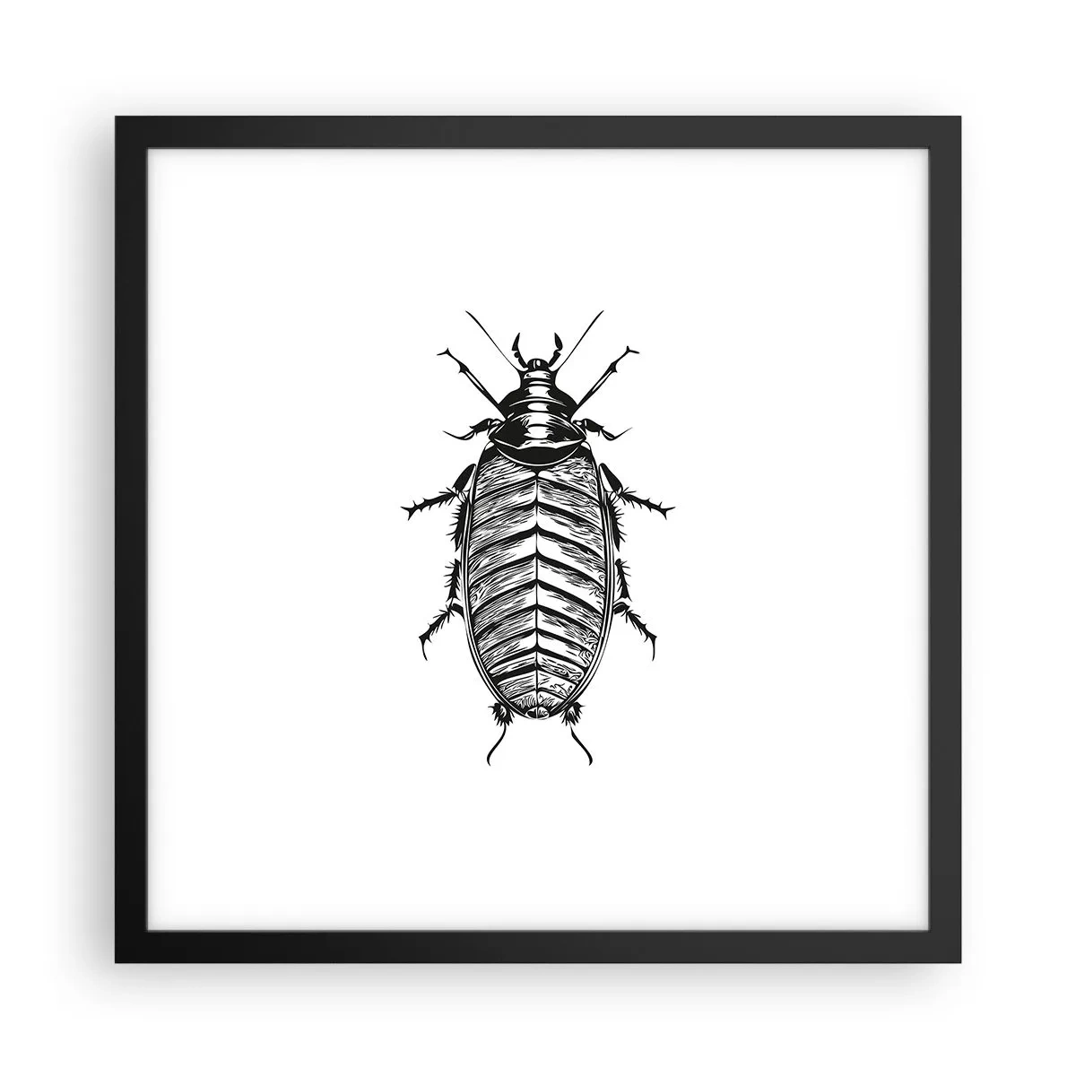 Poster in een zwarte lijst - Wat een exemplaar! - 40x40 cm