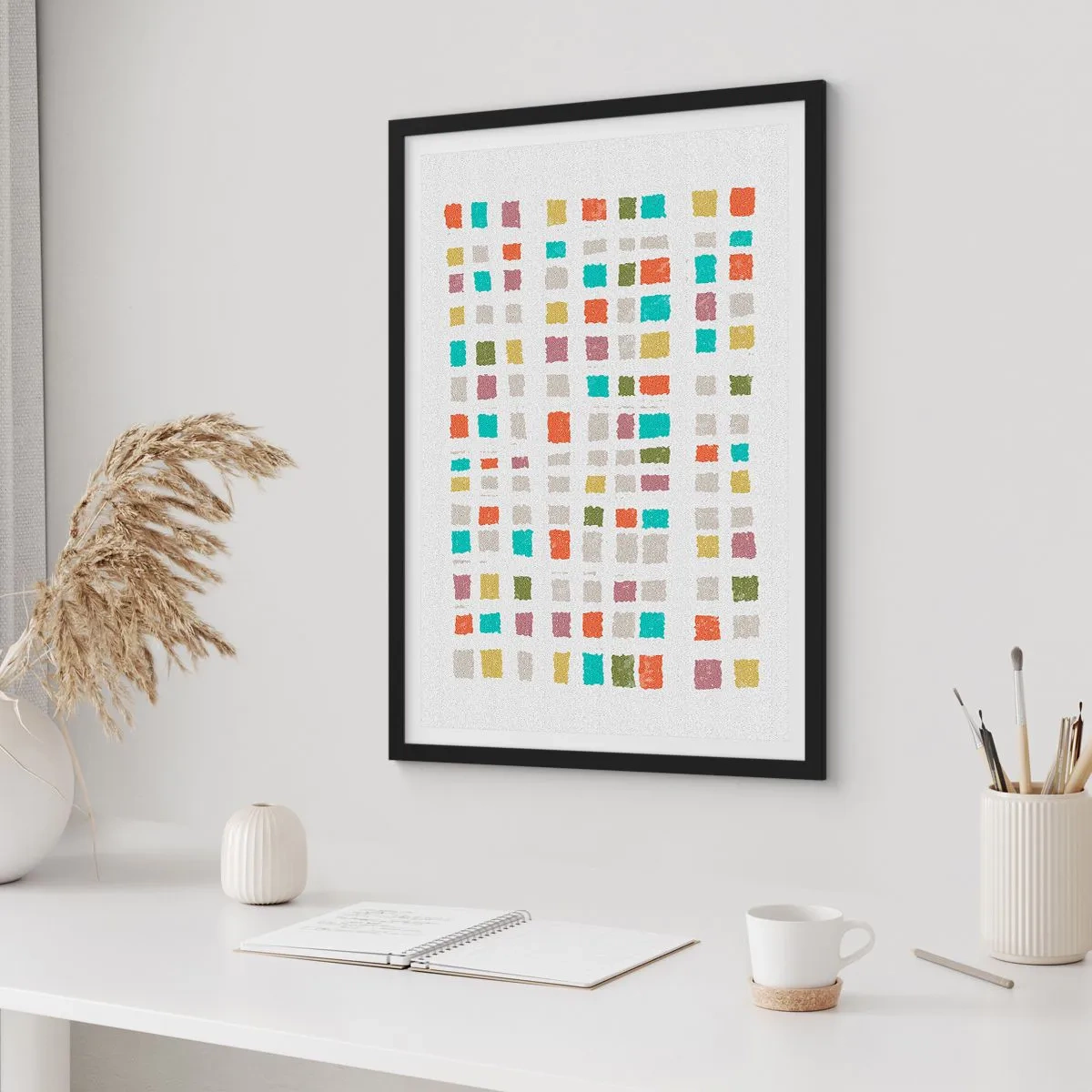 Poster in een zwarte lijst - Onbekend spel - 70x100 cm