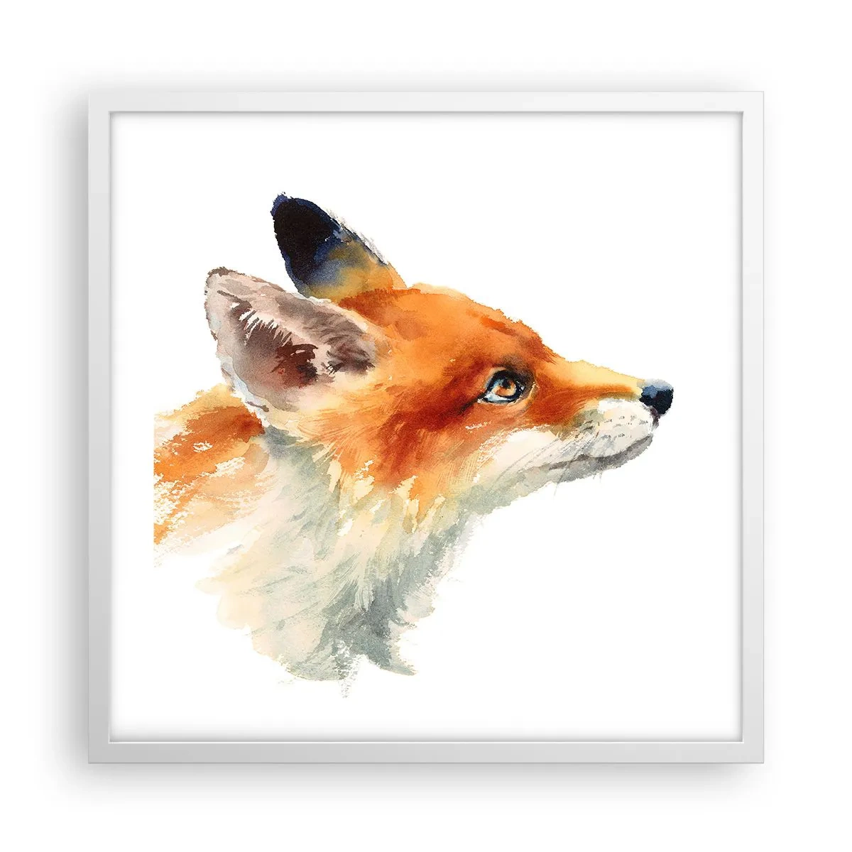 Poster in een witte lijst - Je kunt nooit voorzichtig genoeg zijn - 50x50 cm