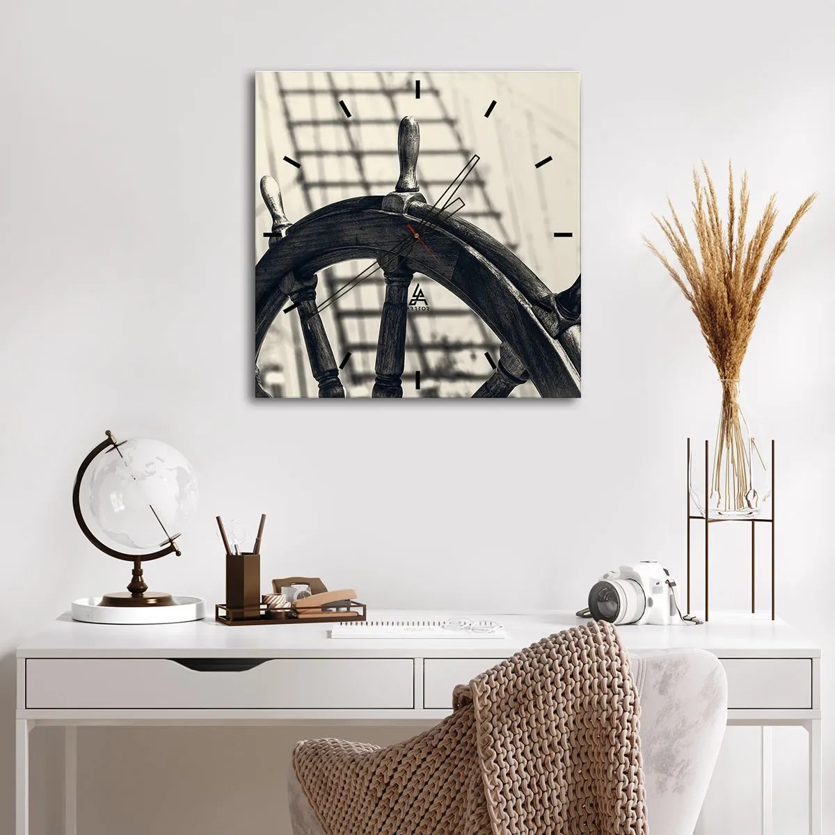 Wandklok - Klok - Zeeverhalen - 30x30 cm