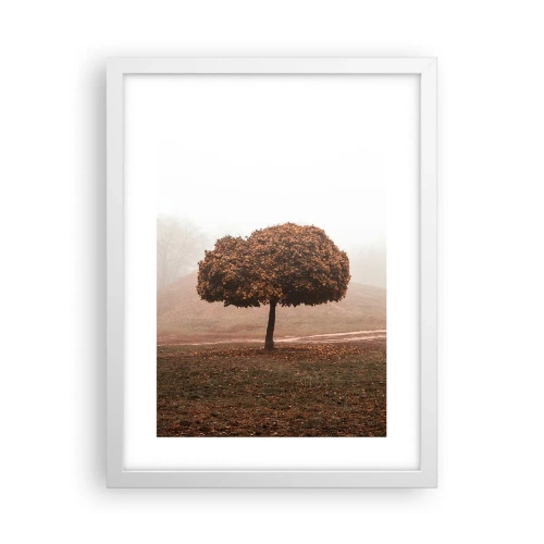 Poster in een witte lijst - Na een drukke zomer - 30x40 cm