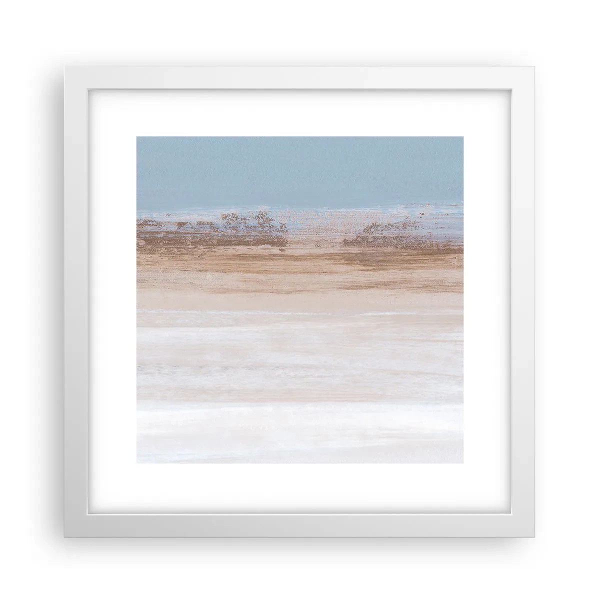 Poster in een witte lijst - Dubbelzinnig landschap - 30x30 cm