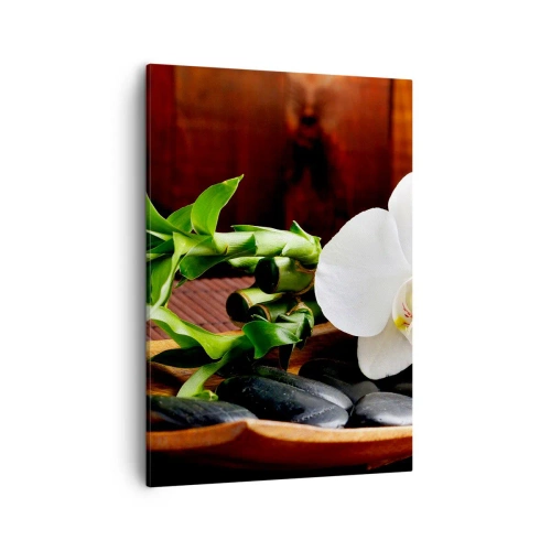 Schilderen op canvas - Geef je over aan de aanraking van de natuur - 50x70 cm