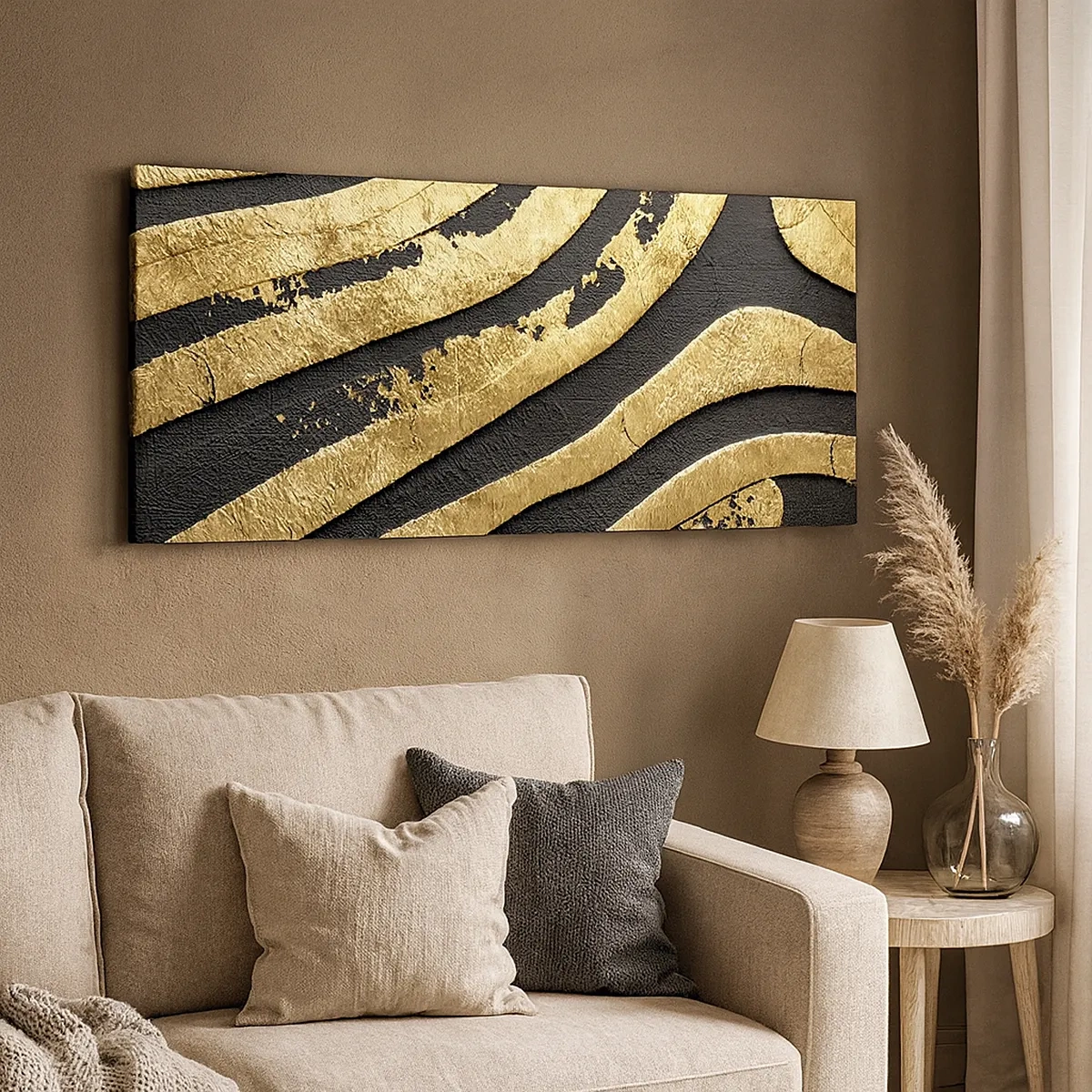 Schilderen op canvas - Alles vloeit - 30x30 cm