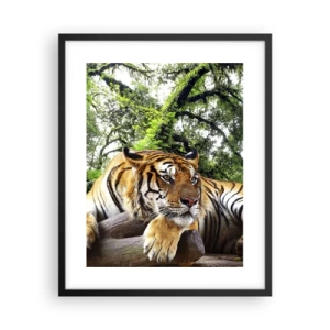 Poster in een zwarte lijst - Met vriendelijke groet - 40x50 cm