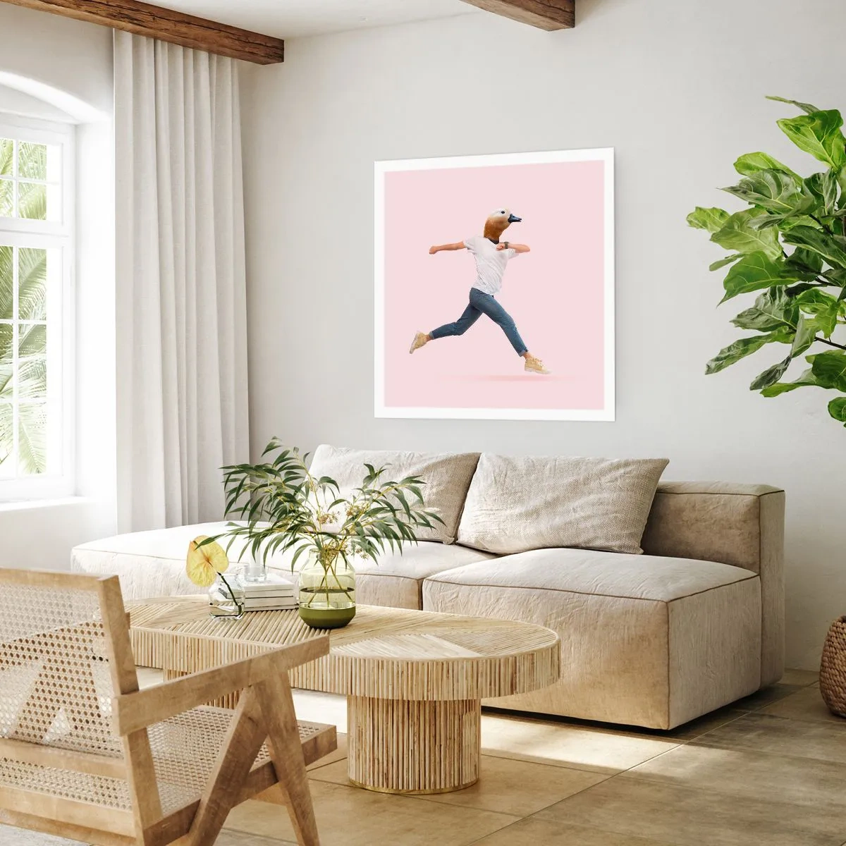 Poster - Een snufje absurditeit - 60x60 cm