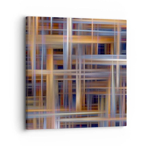 Schilderen op canvas - Geweven van licht - 30x30 cm