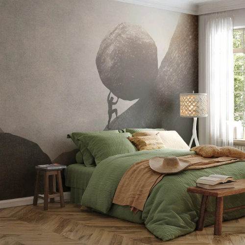 Fotobehang Standard Eco - Ik geloof tegen alle hoop in - Abstractie, Deel, Kracht - 350x256 cm